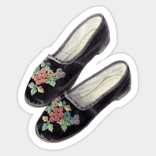 Victorian baby shoes Sticker